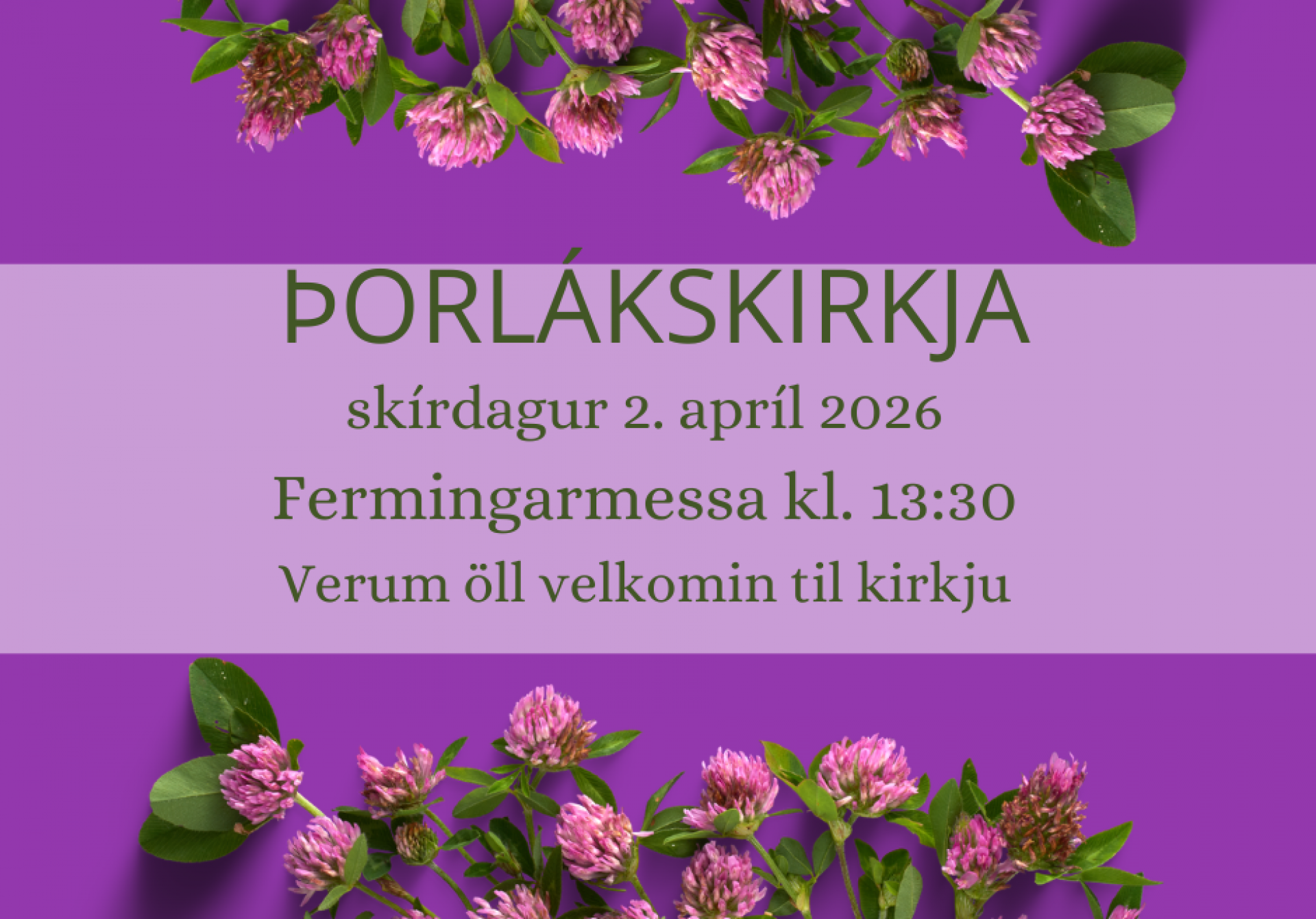 Fermingarmessa á skírdag